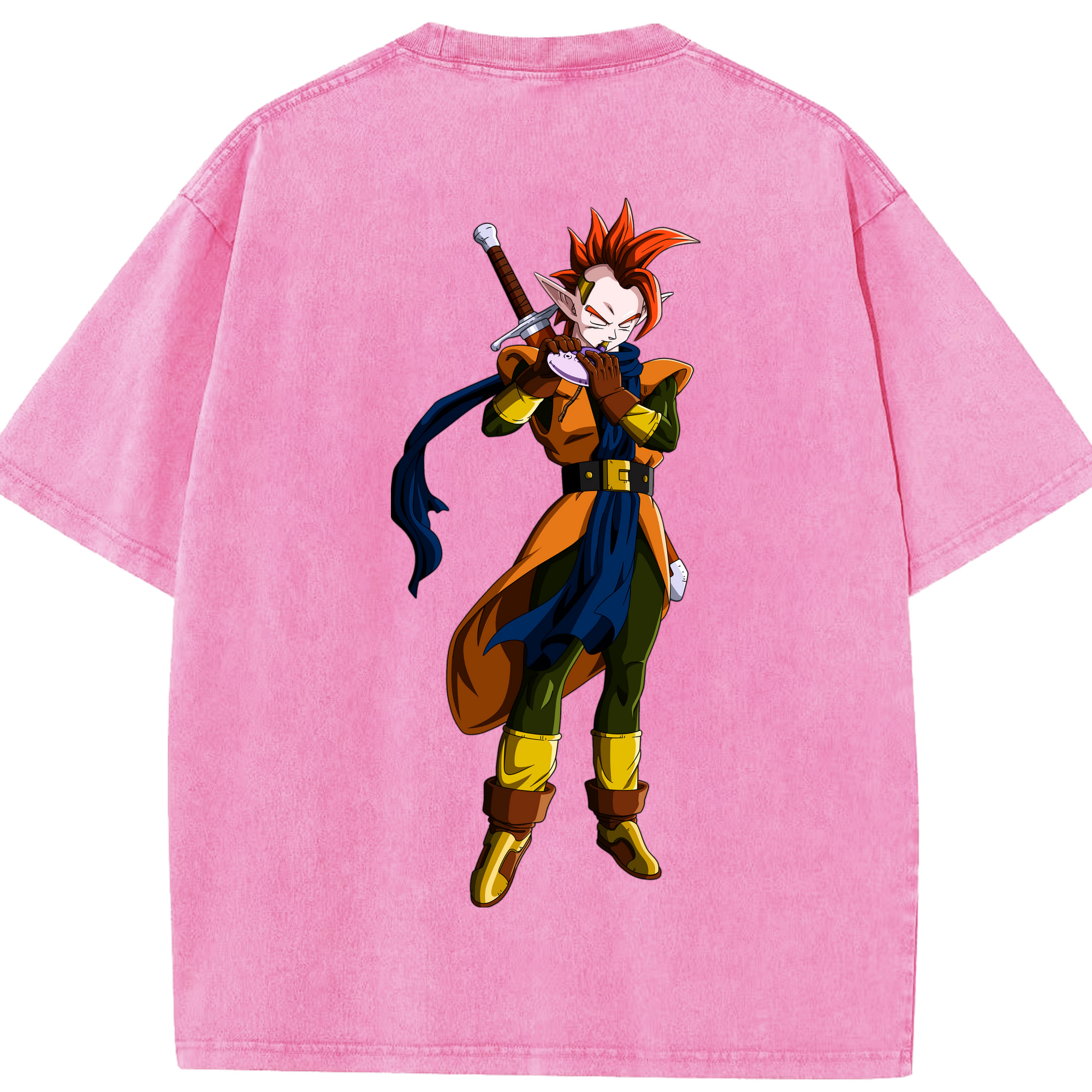 （画像用） ドラゴンボール DRAGON BALL 綿100% ヴィンテージ風 半袖Tシャツ（背面プリント）